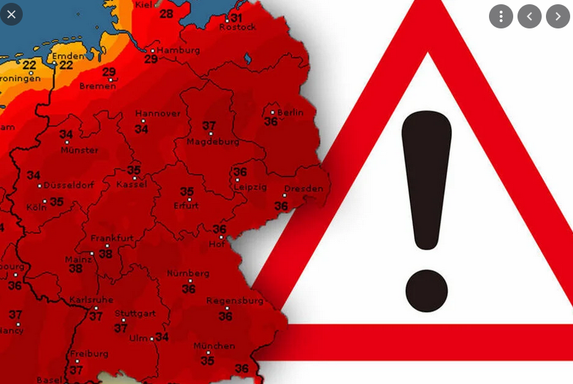 40 Grad! Hitzeblase rollt auf Deutschland zu! Nach kurzzeitiger Abkühlung durch Gewitter